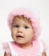 Baby Girl's Chiffon Ruffled Hat