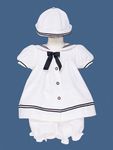 Baby Girl's Sailor Dress with Hat