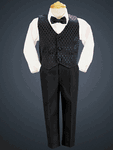 Baby & Toddler Boys Diamond Vest Suit Set - 3m to 4T
