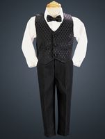 Baby & Toddler Boys Diamond Vest Suit Set - 3m to 4T