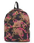 Large Leopard Chain Backpack