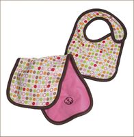 Bamboo Baby Bib and Burp Cloth Set