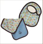 Bamboo Baby Bib and Burp Cloth Set