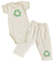 BambooBaby Pants set  with Recycle Worm Print