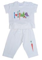 BambooBaby Tee with I Love Organics Print Set
