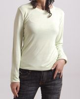 Women's Crew Neck Long Sleeve  T-Shirt with Bamboo Viscose