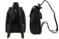 Black Faux Leather Backpack Black Faux Leather Backpack