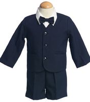 Boys Eaton Suit in Navy, Khaki Brown or Chocolate Brown