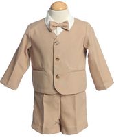 Boys Eaton Suit in Navy, Khaki Brown or Chocolate Brown