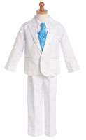 Boys Tuxedo With Color Change Vest and Clip on Necktie