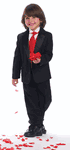 Boys Tuxedo With Color Change Vest and Necktie