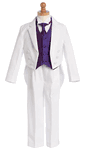 Boys Tuxedo With Color Change Vest and Necktie