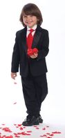 Boys Tuxedo With Color Change Vest and Necktie