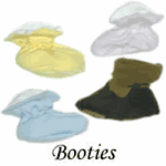 Bulk Of 6 Interlock Cotton Baby Booties