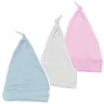 Bulk Of 6 Interlock Cotton Baby Knotted Caps
