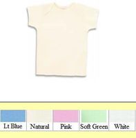 Certified Organic Cotton Baby Short Sleeved Lap T-Shirt - Bulk of 6