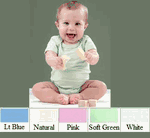 Certified Organic Cotton Short Sleeved Baby Onesies in Bulk of 6 Certified Organic Cotton Short Sleeved Baby Onesies in Bulk of 6