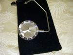 Clear crystal silver glittery handbag hanger