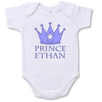 Crown Prince Personalized Baby Onesie
