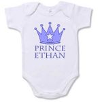 Crown Prince Personalized Baby Onesie
