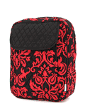 Damask Print Quilted Large Backpack