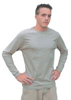 Fine Jersey Long Sleeve Crew Neck T-Shirts in Bulk of 6