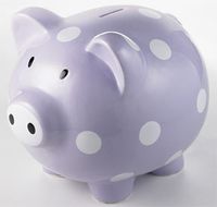 Giant Polka Dots Piggy Bank by Mud Pie