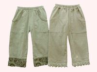 Girls Color Grown Woven Pants