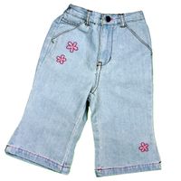 Girls Embroidered Light Denim Jeans