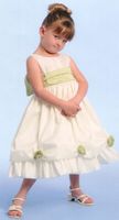 Ivory Sleeveless Taffeta Flower Girl Dress - 9m to Size 12