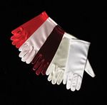 Little Girl's Short Satin Gloves