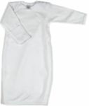 Long Sleeved Cotton Baby Layette Gown with bulk discounts