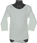 Long Sleeved Cotton Infant Onesie in soft colors