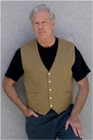 Men's Five Button Twill Hemp Vest