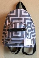 Mini Backpack with Greek Key Design