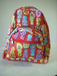 Mini Backpack With Flip Flop Print -- Red