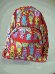 Mini Backpack With Flip Flop Print -- Red