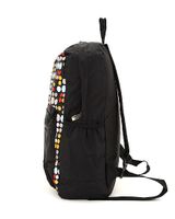 Multi Polka Dots Large Backpack - Black