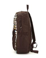 Multi Polka Dots Large Backpack - Brown