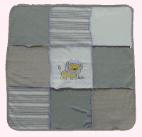 Organic Cotton Baby Blanket-Doll Pathcwork Blanket