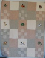 Organic Cotton Patchwork Quilt  Baby, Crib and Toddler