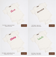 Peronalized Organic Cotton Onesies