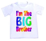 Personalized Big Brother T-Shirt in Rainbow Design