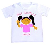 Personalized Character Big Sister Tee / Sweat Shirt