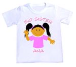 Personalized Character Big Sister Tee / Sweat Shirt