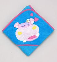 Personalized Hippo Hooded Towel and Wash Cloth