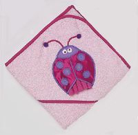 Personalized LadyBug Hooded Baby Towels