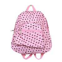 Personalized Pink w/ Brown Dots Toddler Backpack
