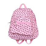 Personalized Pink w/ Brown Dots Toddler Backpack