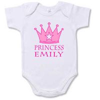 Personalized Princess Baby Onesie